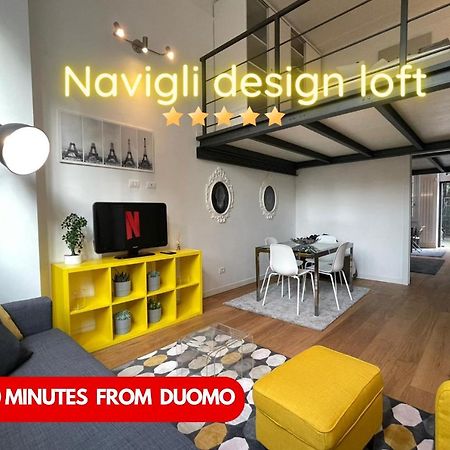 Navigli Design Loft - 7 Stops From Duomo, Ac, Netflix Apartman Milánó Kültér fotó