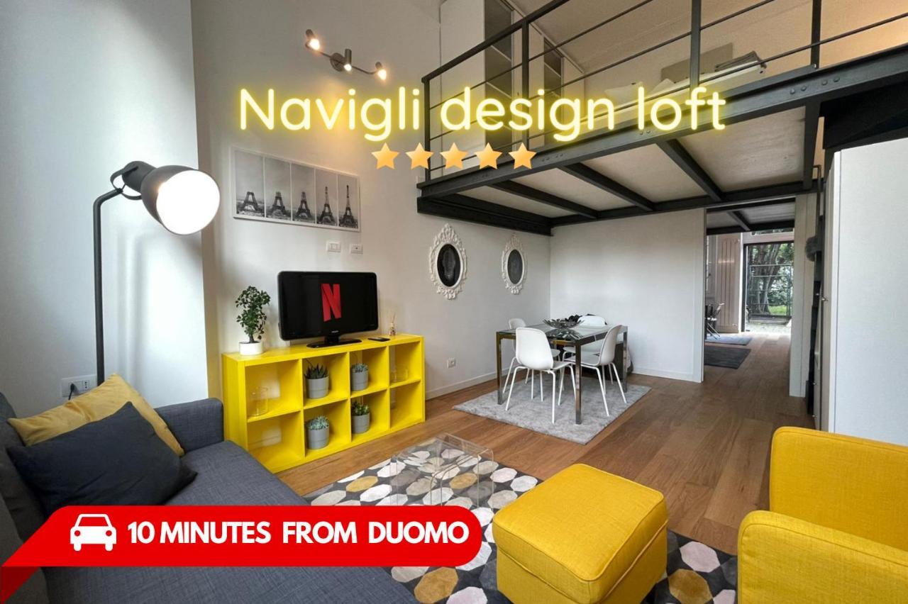 Navigli Design Loft - 7 Stops From Duomo, Ac, Netflix Apartman Milánó Kültér fotó