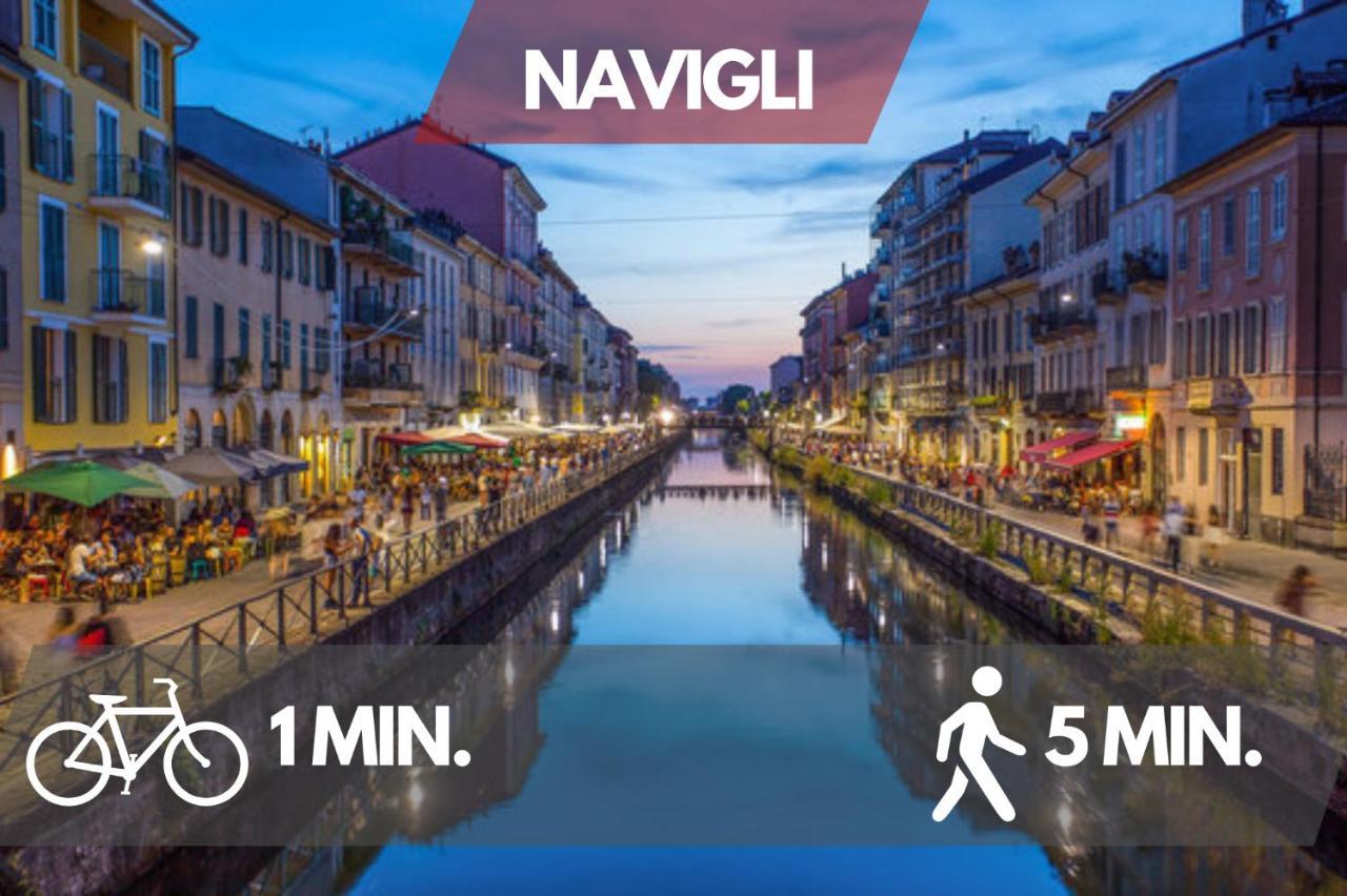 Navigli Design Loft - 7 Stops From Duomo, Ac, Netflix Apartman Milánó Kültér fotó